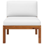 vidaXL 2-teiliges Garten-Lounge-Set mit Kissen Holz Akazie & Seil