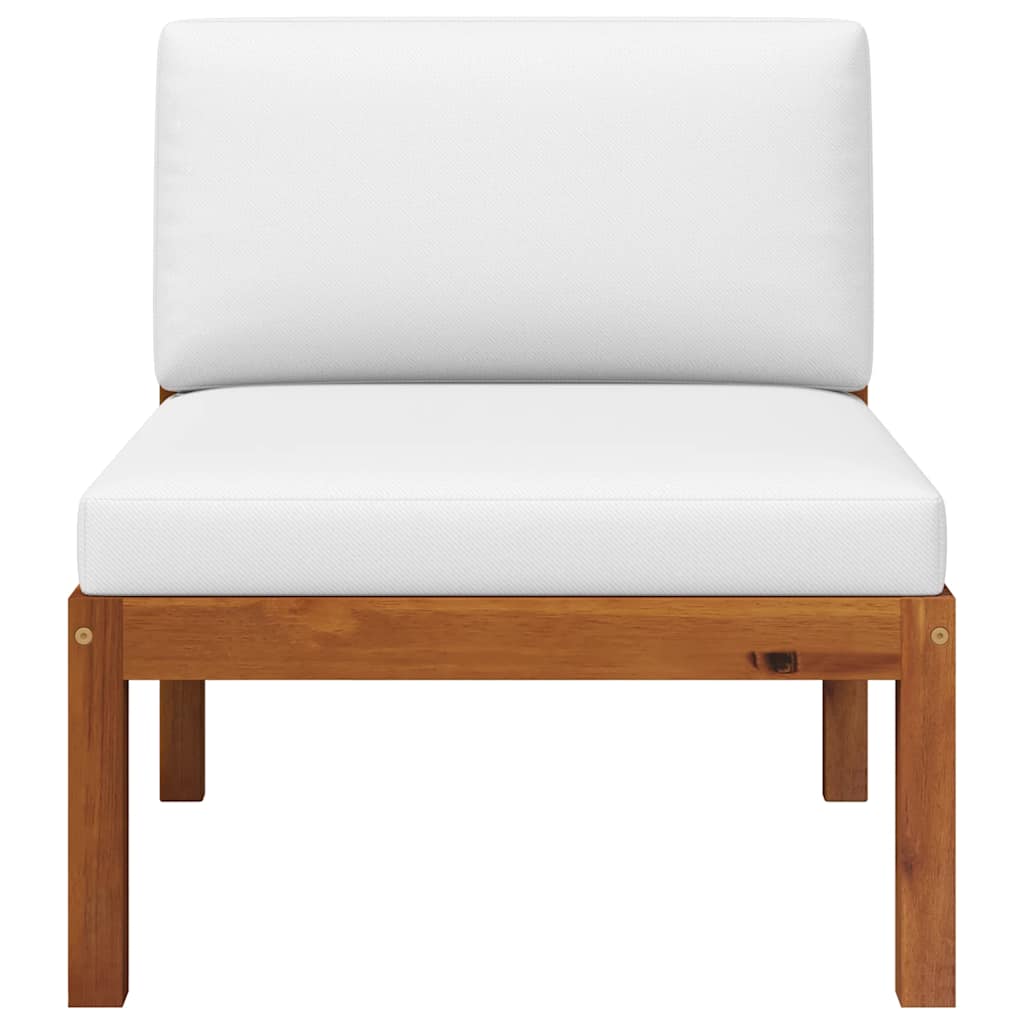 vidaXL 2-teiliges Garten-Lounge-Set mit Kissen Holz Akazie & Seil