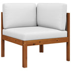 vidaXL 2-teiliges Garten-Lounge-Set mit Kissen Holz Akazie & Seil