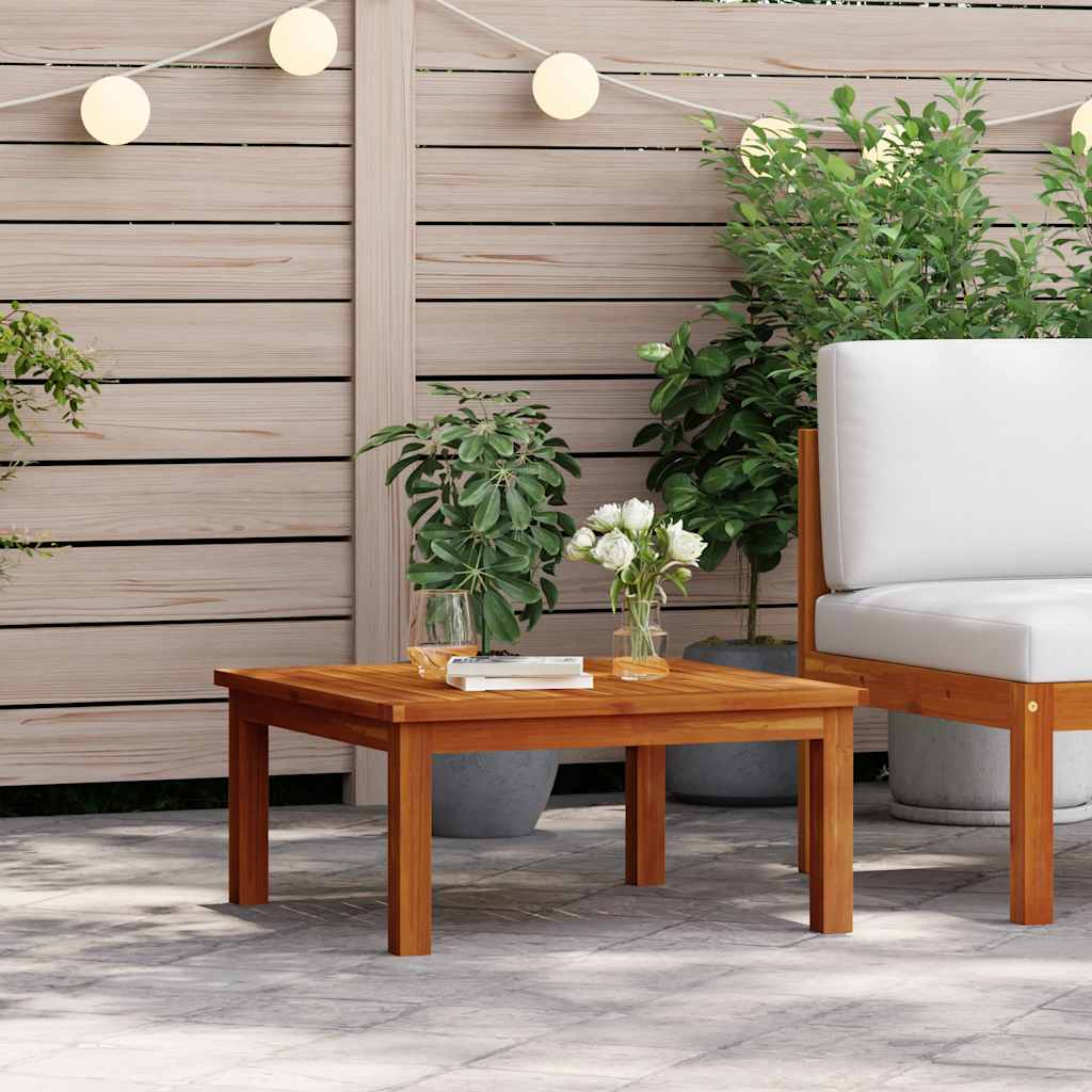vidaXL Garten-Beistelltisch 63x63x30 cm Akazie Massivholz