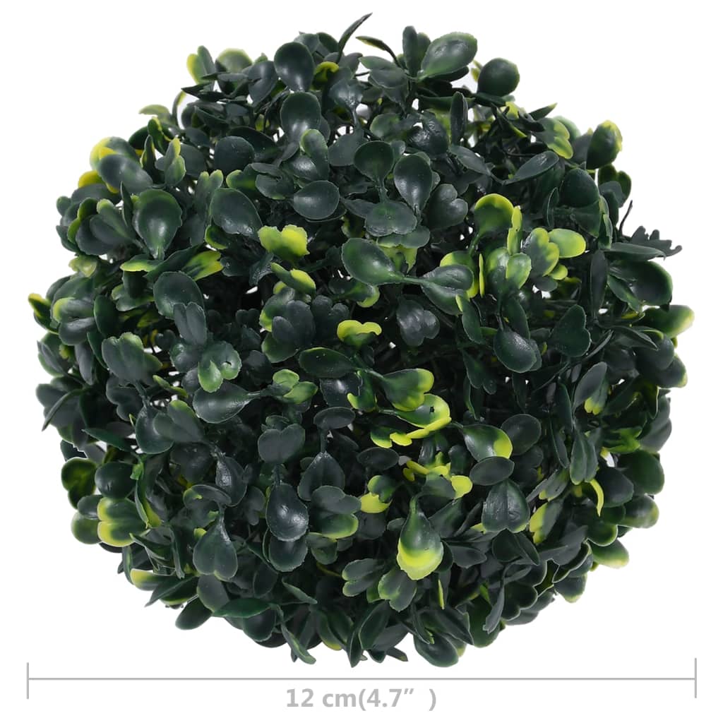 vidaXL Künstliche Buchsbaumkugeln 4 Stk. 12 cm