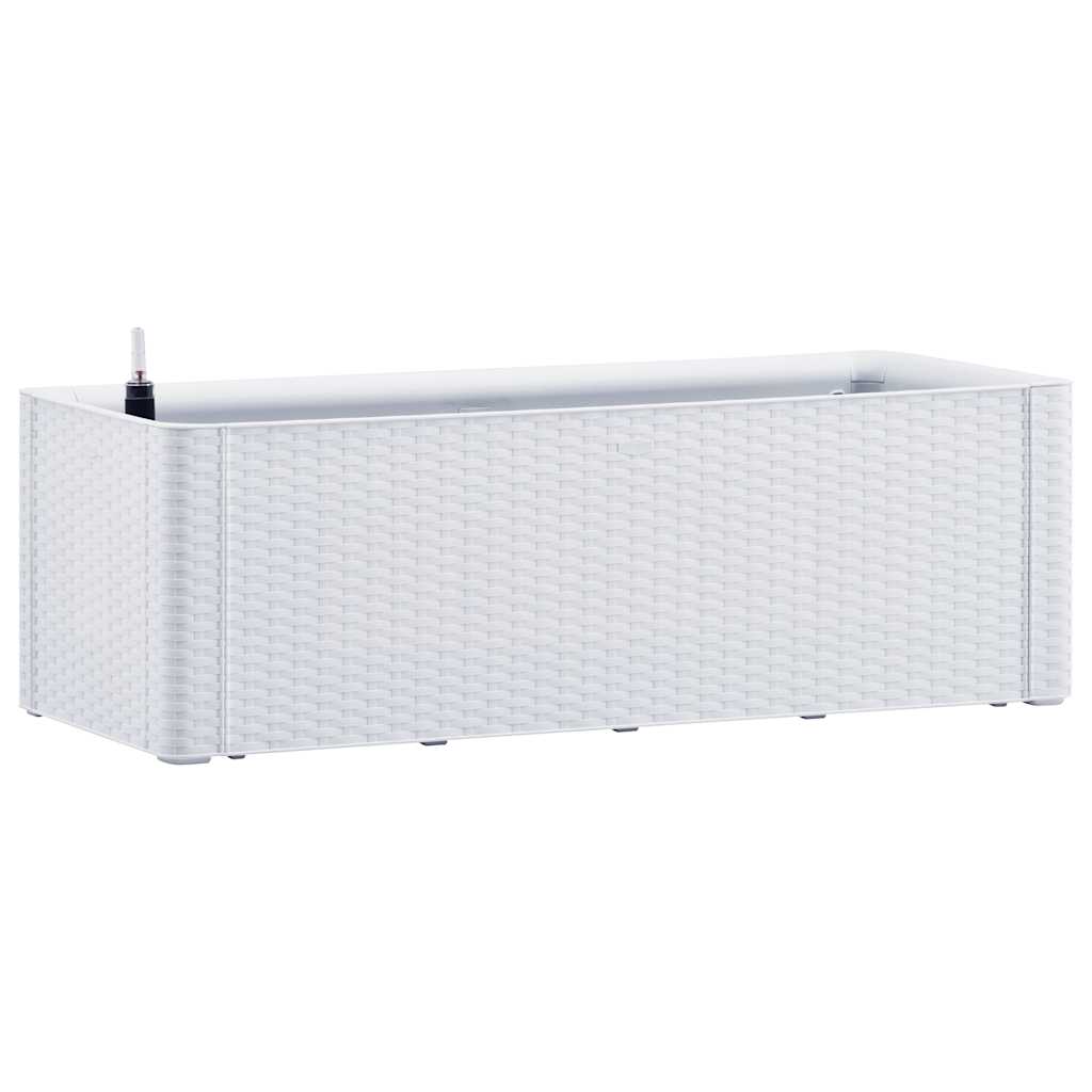 vidaXL Garten-Hochbeet mit Selbstbewässerungssystem Weiß 100x43x33 cm
