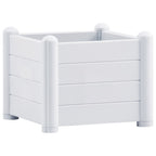vidaXL Garten-Hochbeet PP Weiß 43x43x35 cm