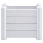 vidaXL Garten-Hochbeet PP Weiß 43x43x35 cm