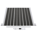 vidaXL Zaunelement WPC 180x186 cm Schwarz
