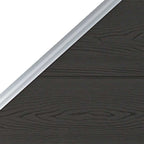 vidaXL Zaunelement WPC 95x(105-180) cm Schwarz