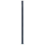 vidaXL Zaunpfosten 2 Stk. Dunkelgrau 185 cm Aluminium