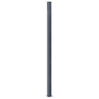vidaXL Zaunpfosten 3 Stk. Dunkelgrau 185 cm Aluminium