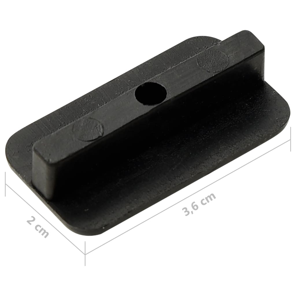vidaXL Terrassenclips mit Schrauben 200 Stk. Kunststoff Edelstahl 304