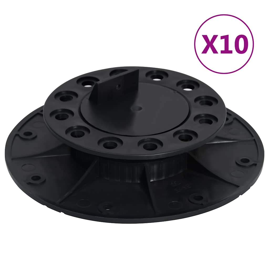 vidaXL Stelzlager Verstellbar 10 Stk. 25-40 mm