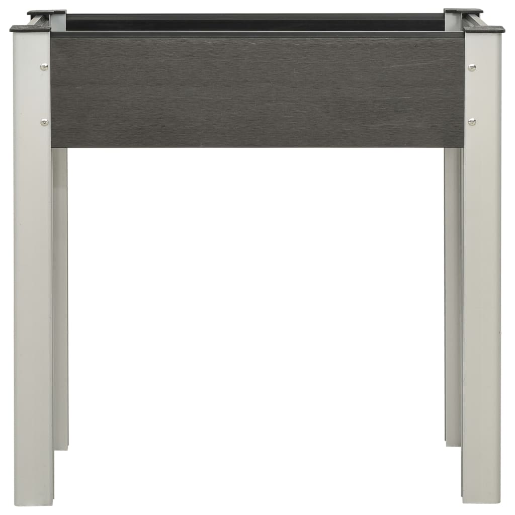 vidaXL Garten-Hochbeet 75x40x75 cm WPC Grau