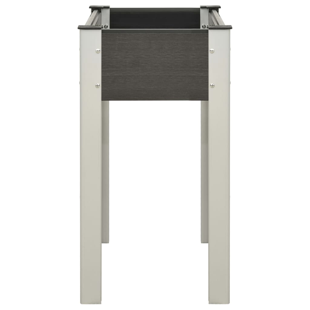 vidaXL Garten-Hochbeet 75x40x75 cm WPC Grau
