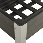 vidaXL Garten-Hochbeet 75x40x75 cm WPC Grau