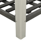 vidaXL Garten-Hochbeet mit Ablage 50x50x90 cm WPC Grau