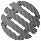 vidaXL Pflanzenroller 2 Stk. Grau Ø30x7,5 cm WPC