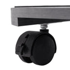 vidaXL Pflanzenroller 2 Stk. Grau Ø30x7,5 cm WPC