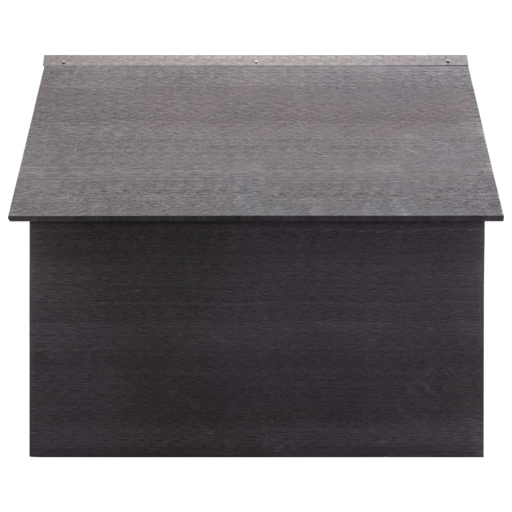 vidaXL Rasenmäher Garage Grau 80x80x70 cm WPC