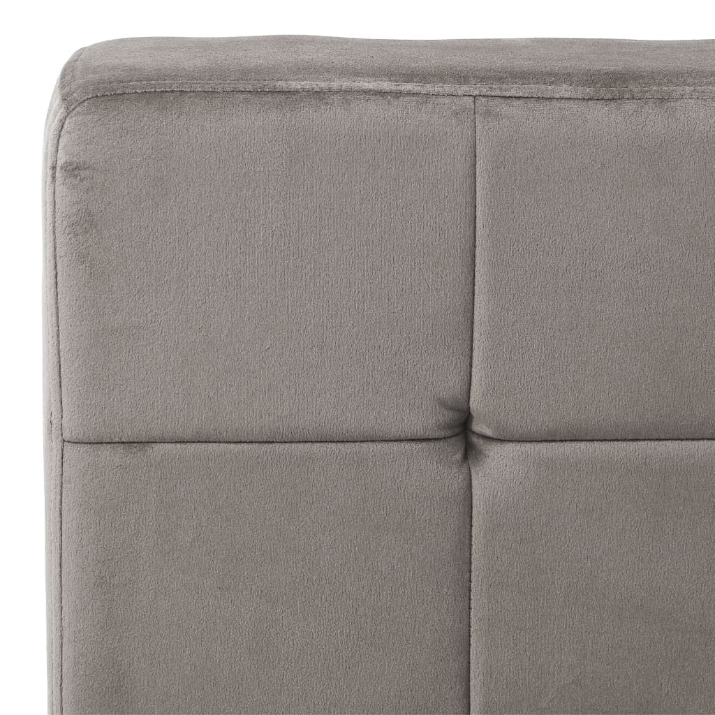 vidaXL Relaxstuhl 65x79x87 cm Hellgrau Samt