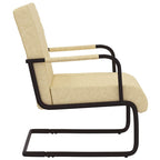 vidaXL Freischwinger Creme Kunstleder
