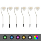vidaXL LED-Solarleuchten 6 Stk. 9x7,8x29,5 cm
