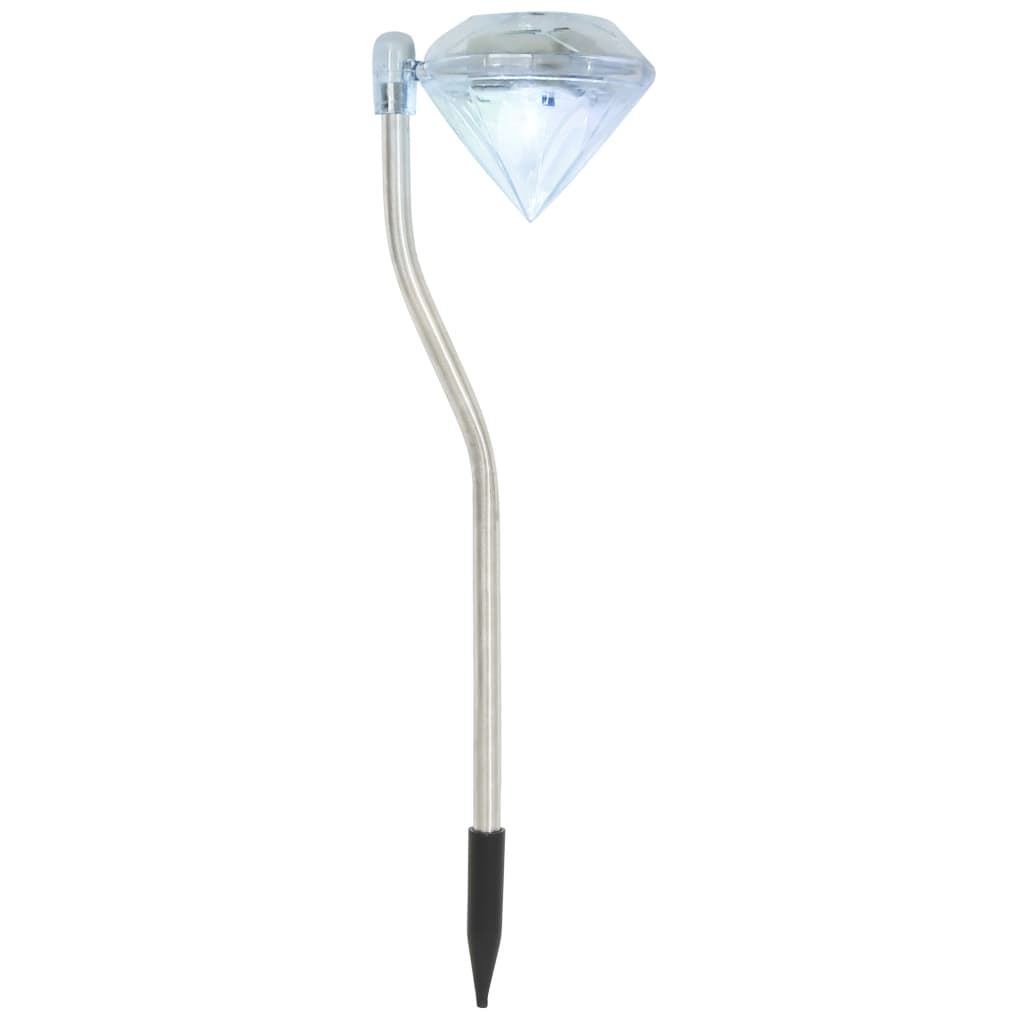vidaXL LED-Solarleuchten 6 Stk. 9x7,8x29,5 cm