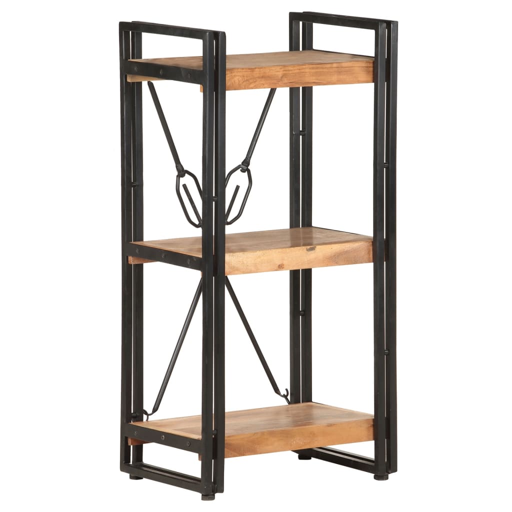 vidaXL Bücherregal 3 Fächer 40x30x80 cm Akazie Massivholz