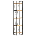 vidaXL Bücherregal 5 Fächer 40x30x180 cm Mango Massivholz