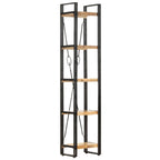 vidaXL Bücherregal 5 Fächer 40x30x180 cm Mango Massivholz
