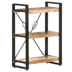 vidaXL Bücherregal 3 Fächer 60x30x80 cm Mango Massivholz