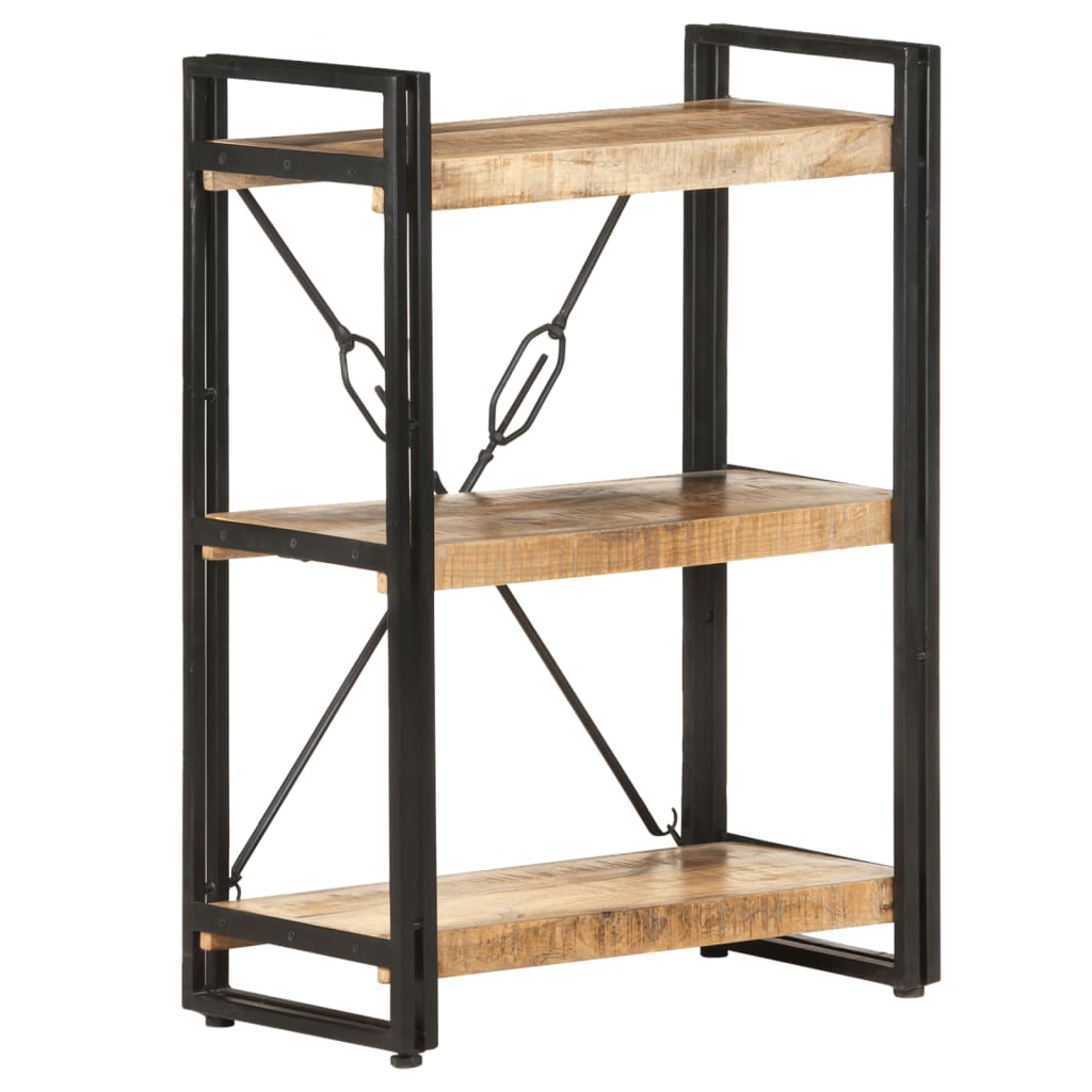 vidaXL Bücherregal 3 Fächer 60x30x80 cm Mango Massivholz