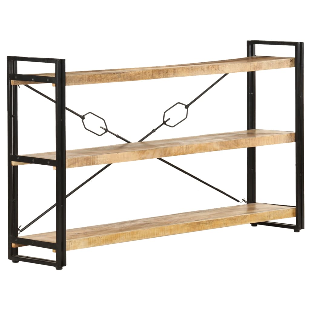 vidaXL Bücherregal 3 Fächer 60x30x80 cm Mango Massivholz