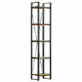 vidaXL Bücherregal 5 Fächer 40x30x180 cm Altholz Massiv