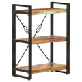 vidaXL Bücherregal 3 Fächer 40x30x80 cm Altholz Massiv