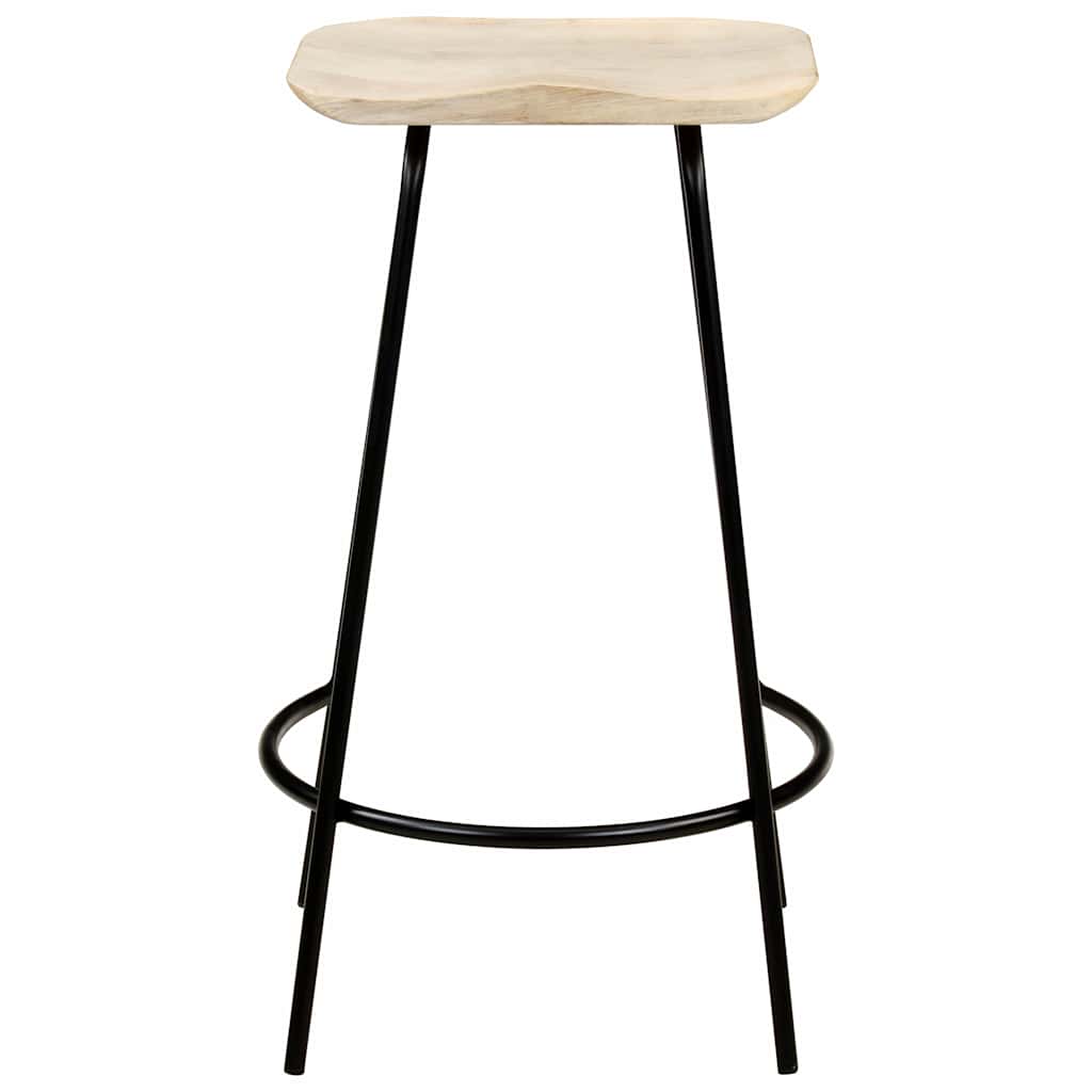 vidaXL Barhocker 2 Stk. Mango Massivholz