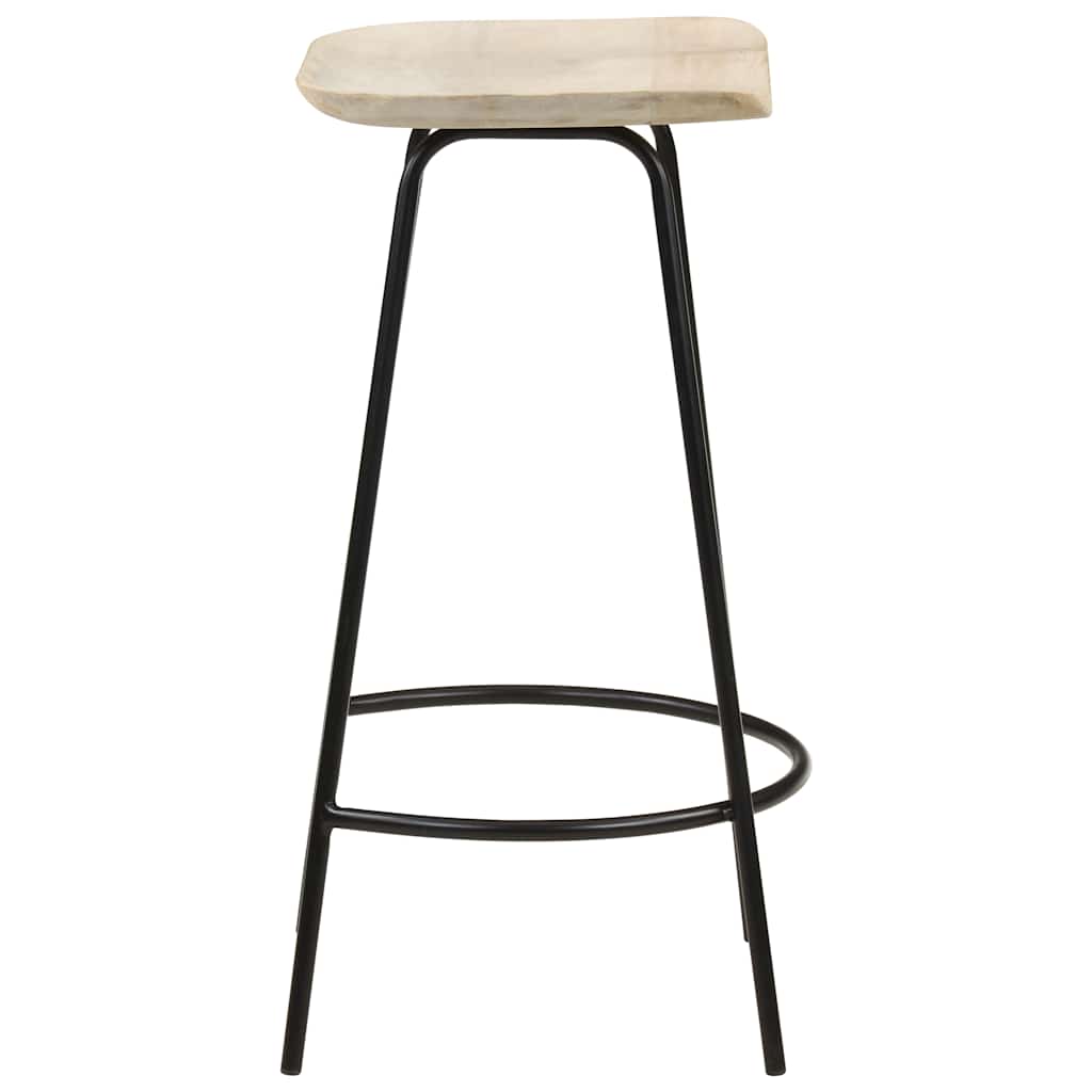 vidaXL Barhocker 2 Stk. Mango Massivholz