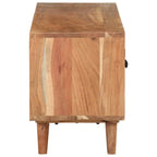 vidaXL TV-Schrank 115x30x39 cm Massivholz Akazie