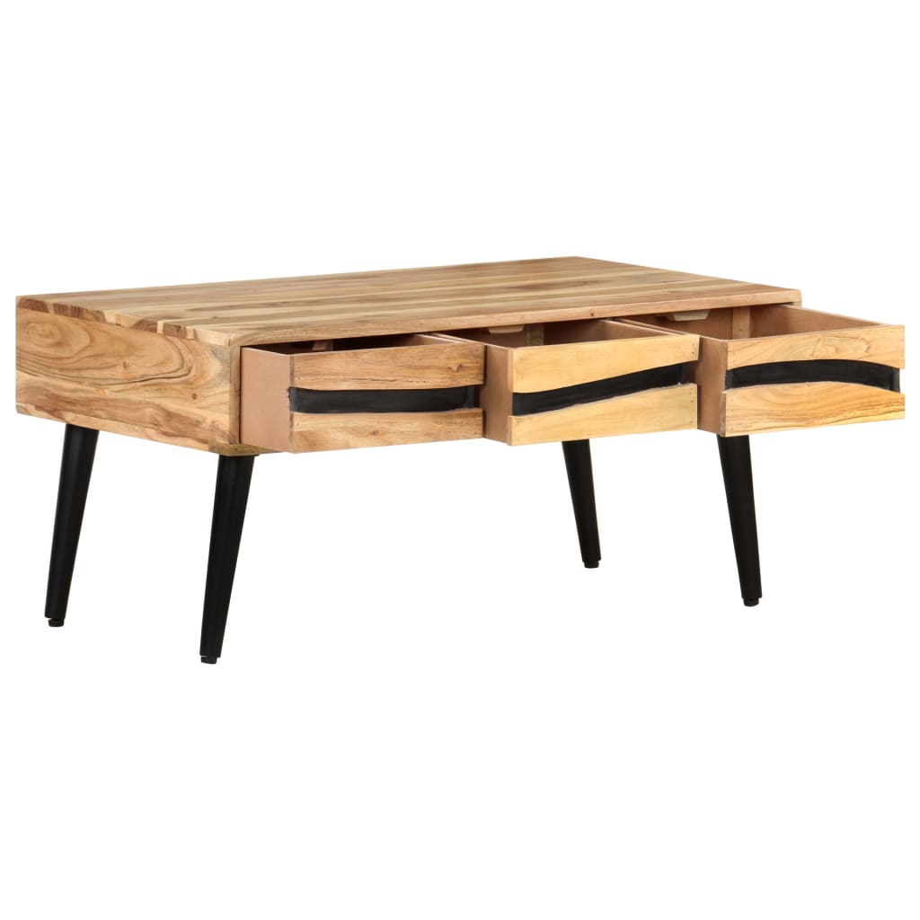 vidaXL Couchtisch 88x50x42 cm Akazie Massivholz