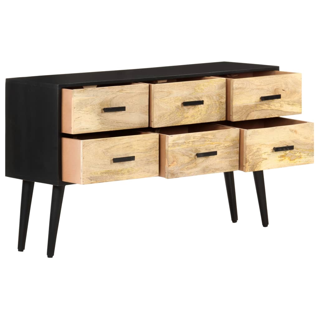 vidaXL Sideboard 110x33x64 cm Massivholz Mango