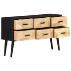 vidaXL Sideboard 110x33x64 cm Massivholz Mango