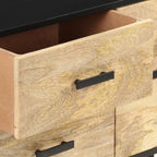 vidaXL Sideboard 110x33x64 cm Massivholz Mango