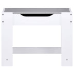 vidaXL Kindertisch mit 2 Stühlen Weiß MDF