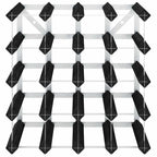vidaXL Weinregal für 20 Flaschen Schwarz Massivholz Kiefer