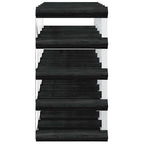 vidaXL Weinregal für 20 Flaschen Schwarz Massivholz Kiefer