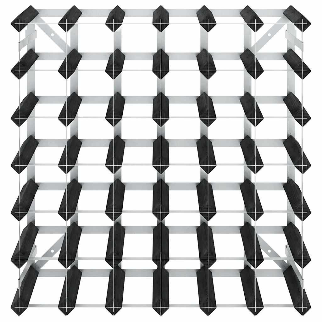 vidaXL Weinregal für 42 Flaschen Schwarz Massivholz Kiefer