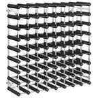 vidaXL Weinregal für 72 Flaschen Schwarz Massivholz Kiefer