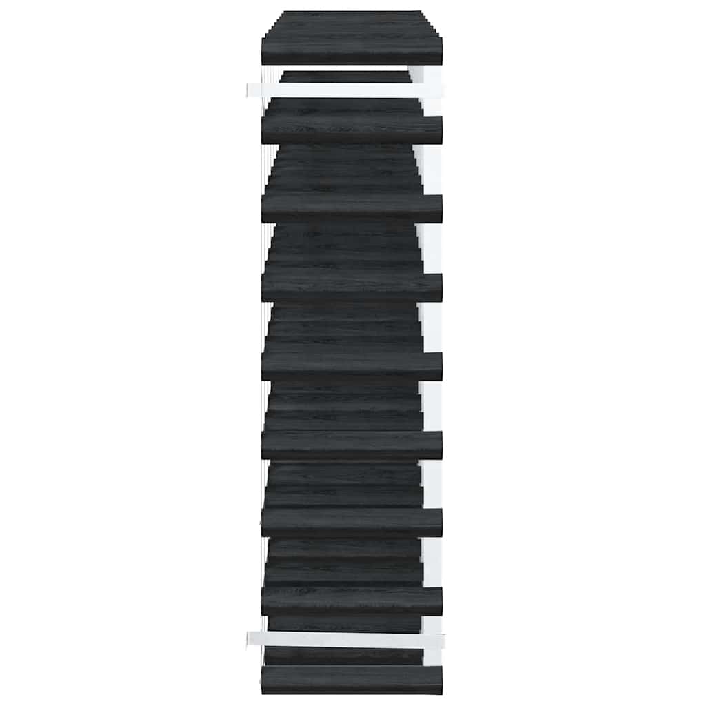 vidaXL Weinregal für 72 Flaschen Schwarz Massivholz Kiefer
