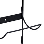 vidaXL Wand-Weinregal für 5 Flaschen Schwarz Eisen