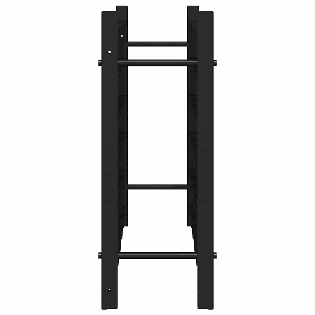 vidaXL Weinregal für 36 Flaschen Schwarz Eisen