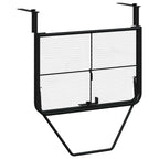 vidaXL Balkontisch Schwarz 60x40 cm Stahl