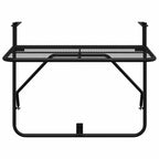 vidaXL Balkontisch Schwarz 60x40 cm Stahl